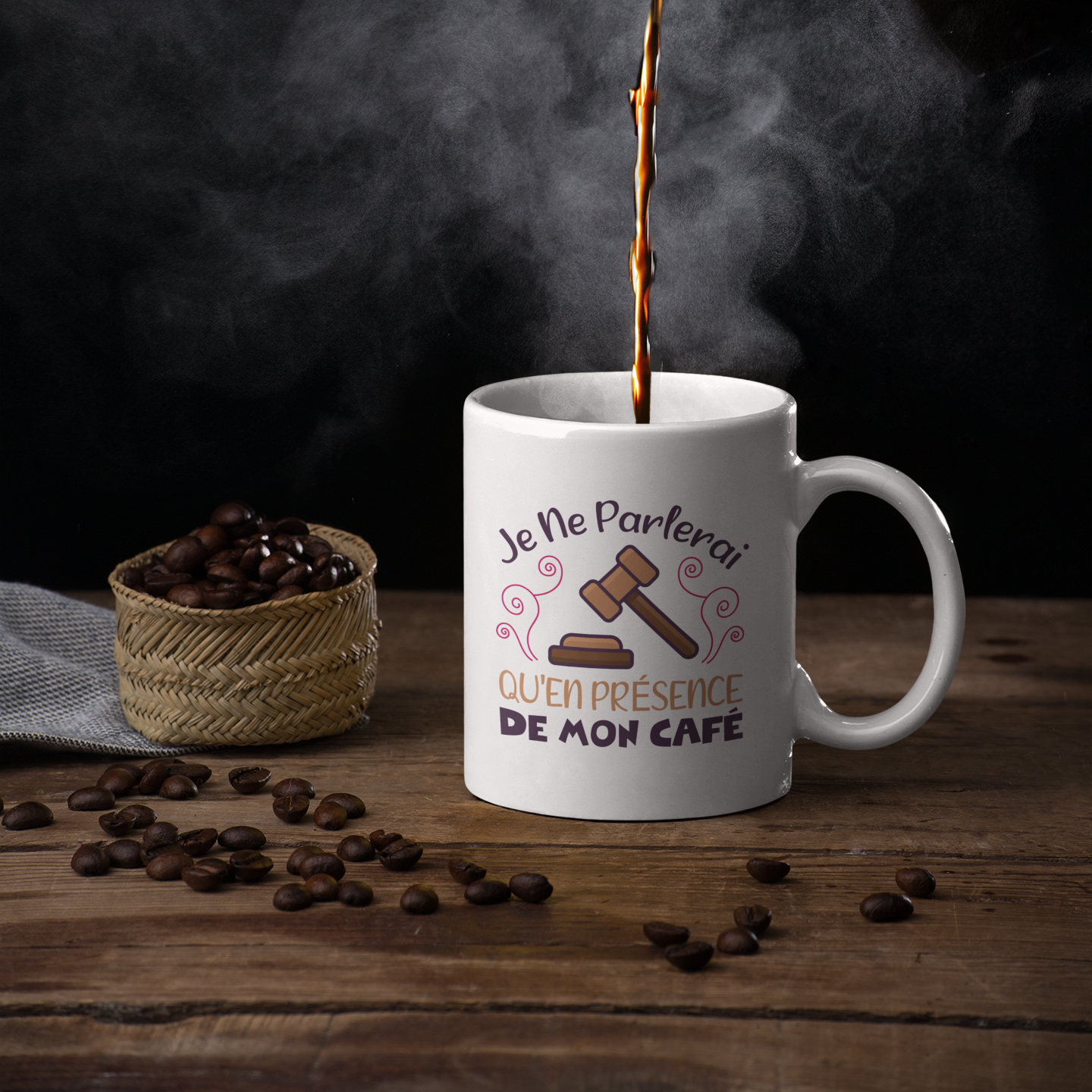 Mug - Je ne parlerai qu'en présence de mon café